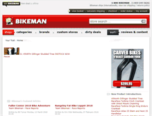 Tablet Screenshot of bikeman.com