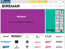 Tablet Screenshot of bikeman.pl